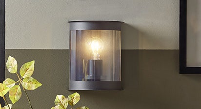 Curved Box Wall Light