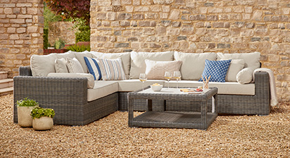 Regent 13C - Corner Sofa Set - Grey