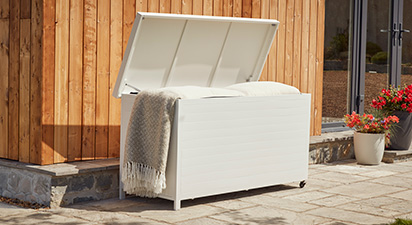 Aluminium Small Storage Box - White