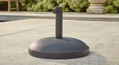 Round Concrete Table Parasol Base
