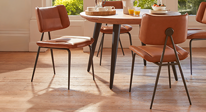 Tyler Set of 2 Dining Chairs - Tan