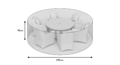 Medium Round Dining Set Cover