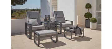 Belgravia Lounge Chairs and Drinks Table Set