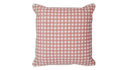 Pink Gingham Cushion 40x40cm