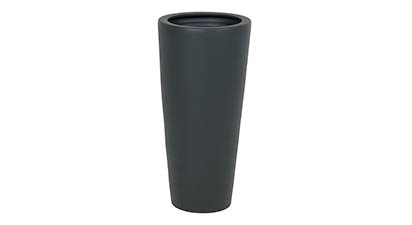 Large Black Ceramic Planter