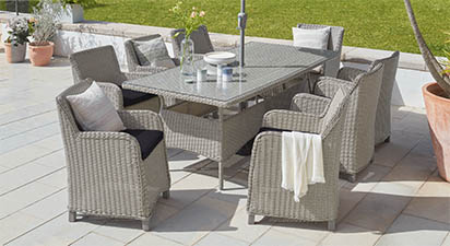 Hayle 8S - 8 Seat Dining Set