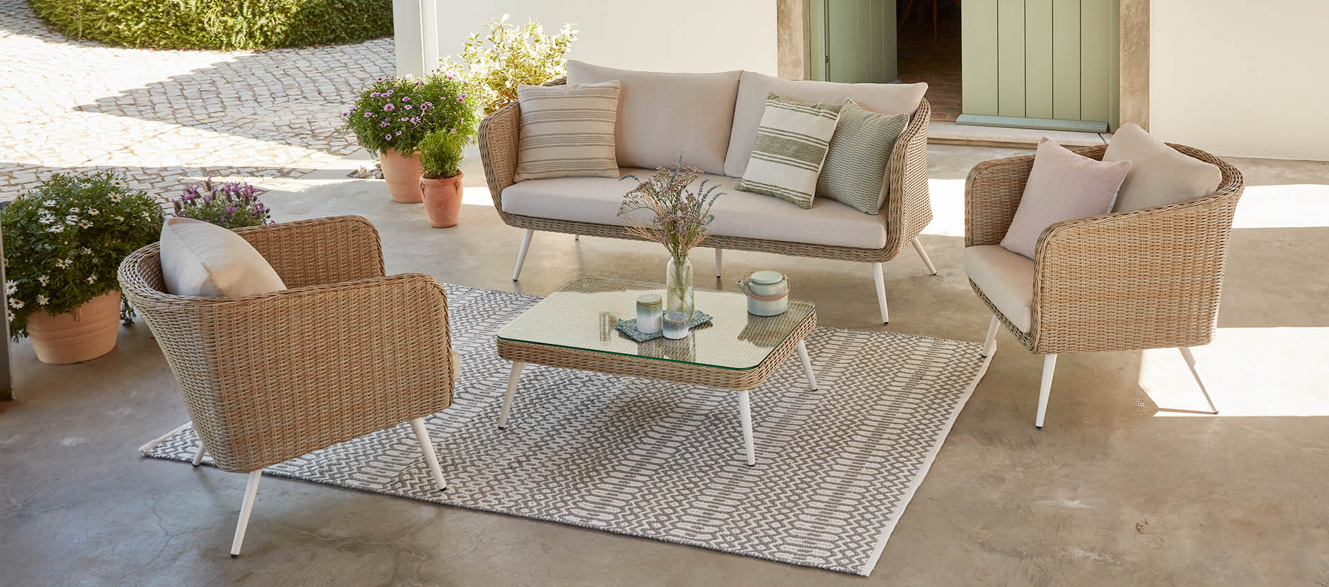 Avebury 3 Seat Sofa 2 Armchairs Set Moda