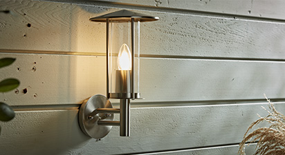 Myosotis Chimney Wall Light – Brushed Steel