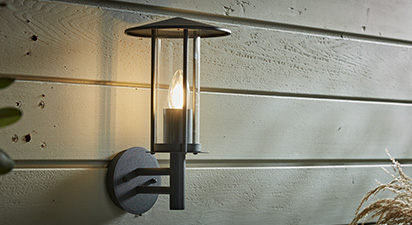 Myosotis Chimney Wall Light - Dark Grey