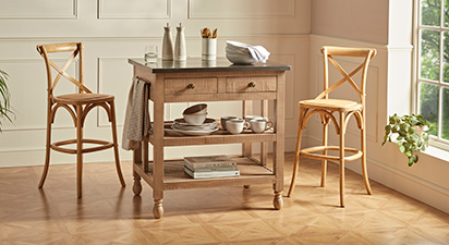 Endell Kitchen Island 90x74x92.5cm