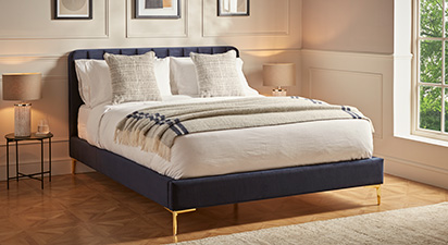 Blomfield King Bed - Navy