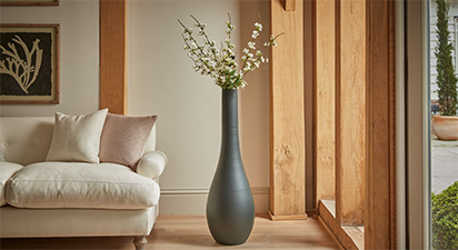 Large Black Vase 