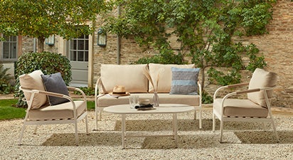 Adderley Sofa & Armchairs Set - White
