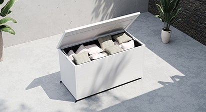 Aluminium Large Storage Box - White