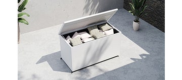 Aluminium Large Storage Box - White