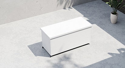 Aluminium Small Storage Box - White