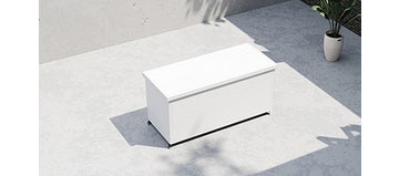 Aluminium Small Storage Box - White