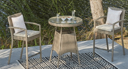 6 X STACKABLE BAR STOOLS - NATURAL