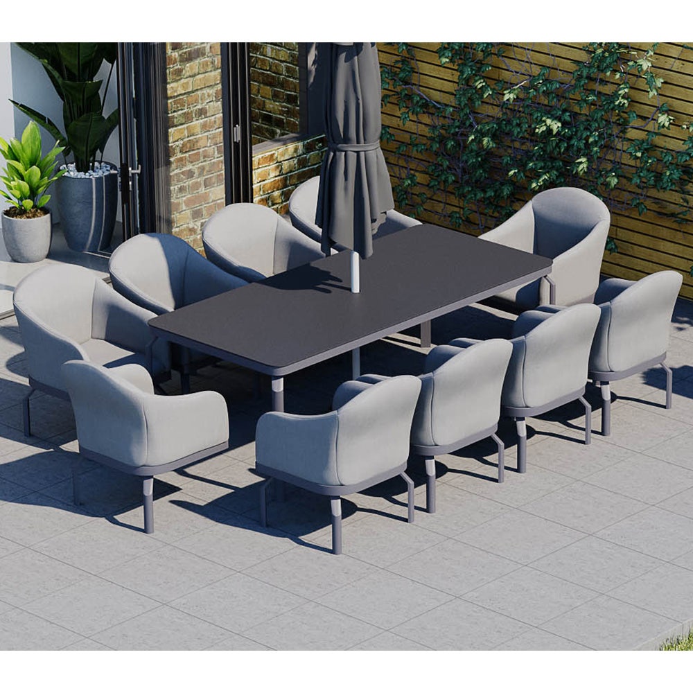 Belgravia 8r 8 Seat Dining With Ceramic Glass Top Table