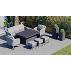 Belgravia 11G - Sofa Set with Rising Table and Footstools