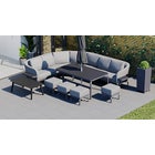 Belgravia 3F - Extended Angled Corner Sofa and Dining Combo