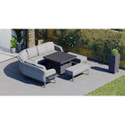 Belgravia 3J - Angled Corner Sofa with Square Rising Table and Benches