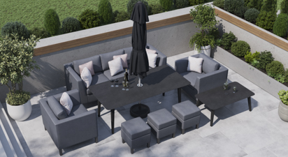 Birkin 10F - 8 Seat Sofa Set and Dining Set