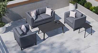 Birkin 10X - 2 Seat Sofa and Coffee Table Set with Armchairs