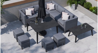 Birkin 1D - Corner Sofa with Dining Table