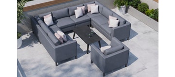 Birkin 7A U Shaped Sofa with Coffee Table and Armchair