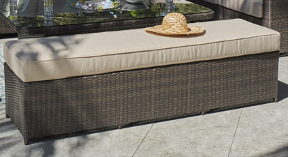 TRIPLE BENCH - BROWN
