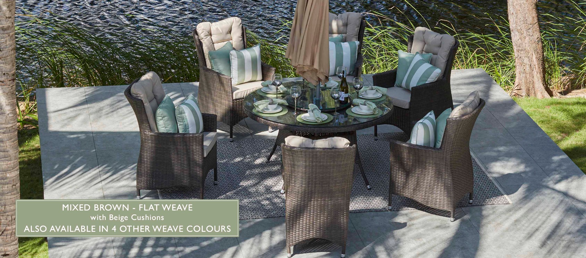 Outdoor dining table online with cooler