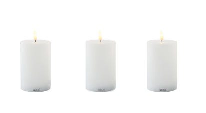 Outdoor Contemporary Electric Candle Small Set of 3