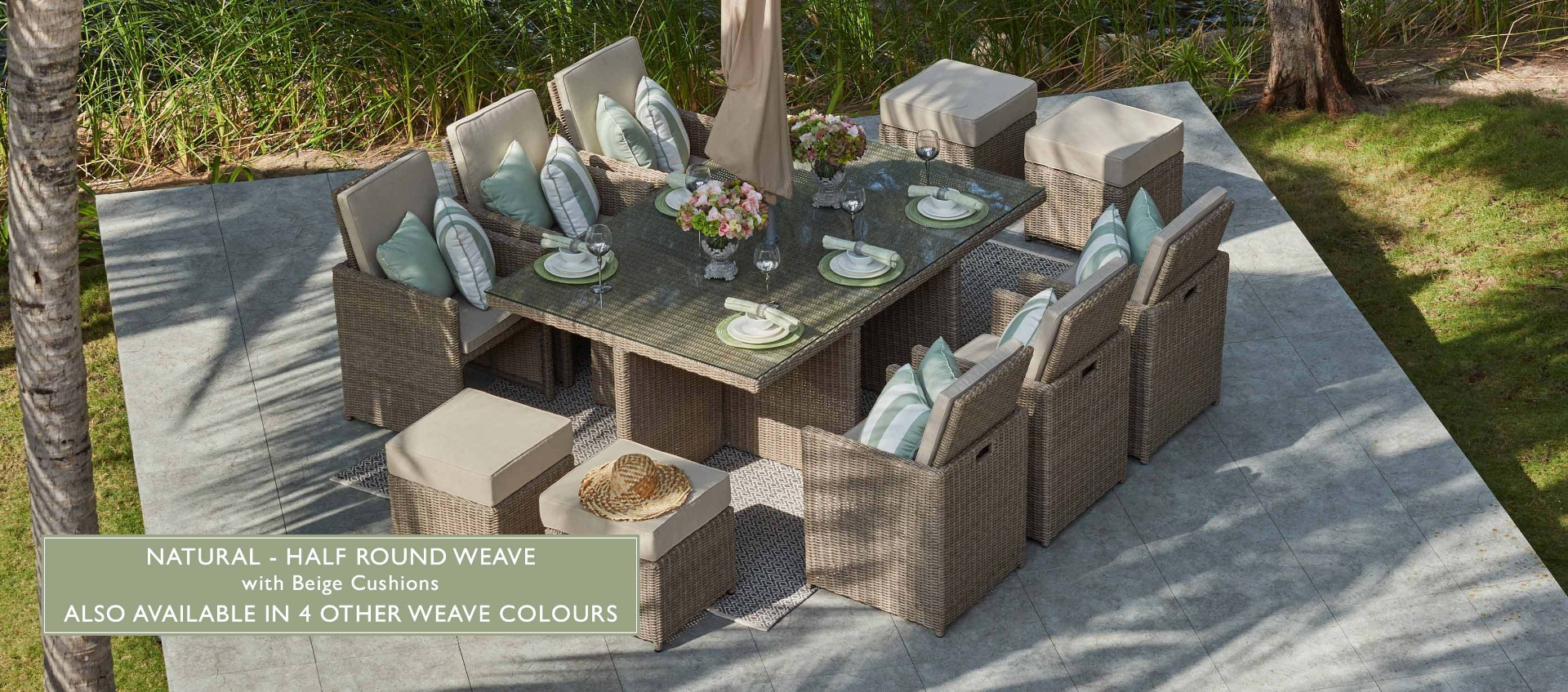 Bermuda cube online dining set