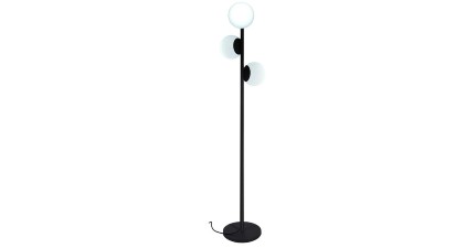 Grace 3 Bulb Black Floor Lamp