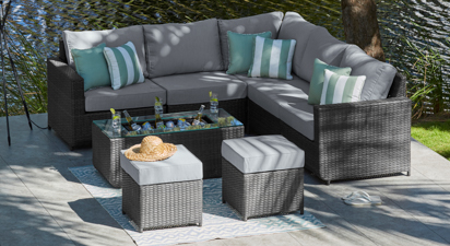 Halo 1C - Corner Sofa with Drinks Cooler Coffee Table