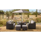 Halo 9C - Sofa Set with Dining Table - Black