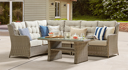 Hampshire 13C - Corner Sofa Set - Grey