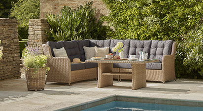 Hampshire 13C - Corner Sofa with Coffee Table - Natural