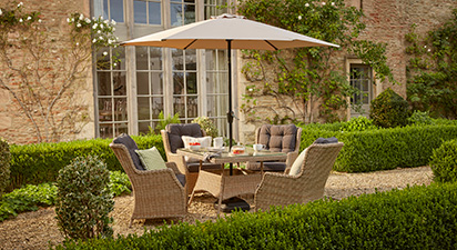 Hampshire 4S - 4 Seat Dining Set - Natural