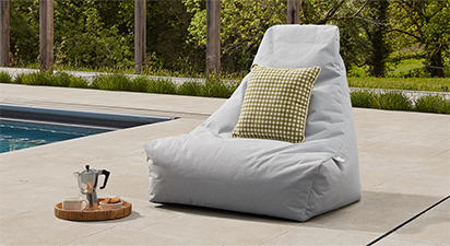 Indoor Outdoor Beanbag - Blue
