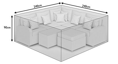 Standard Corner Sofa and Square Dining Cover