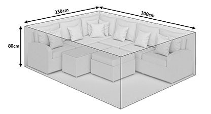 Extended Corner Sofa and Rectangle Dining Cover