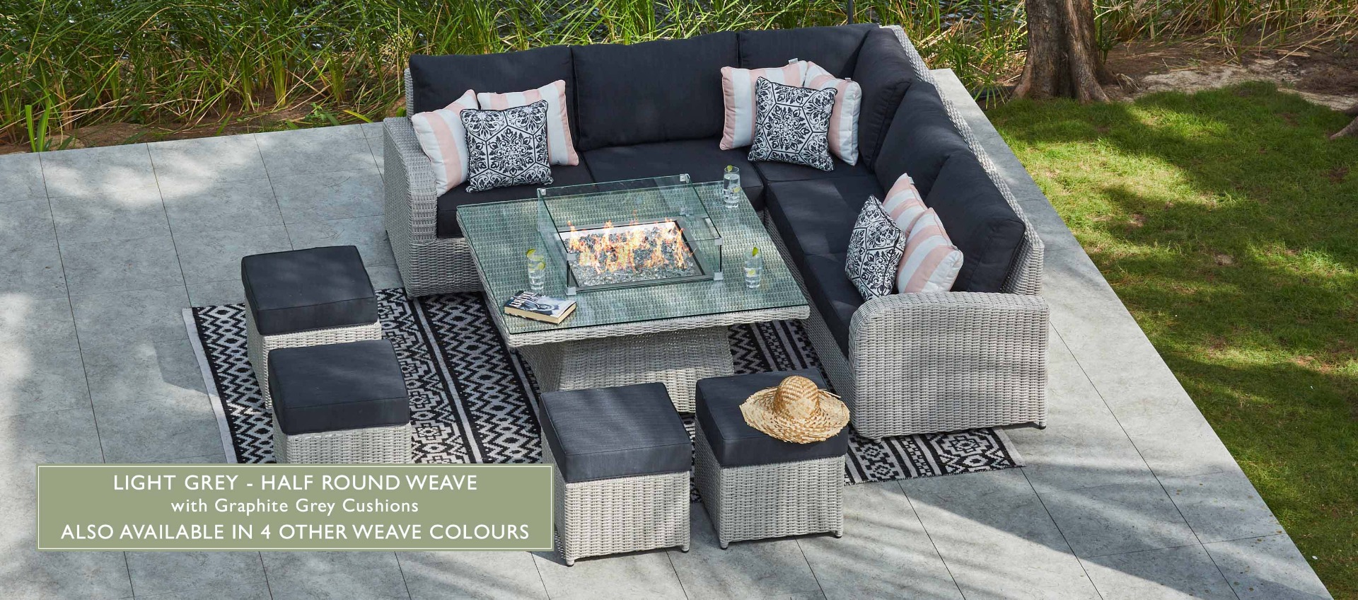 Moda rattan sale corner sofa