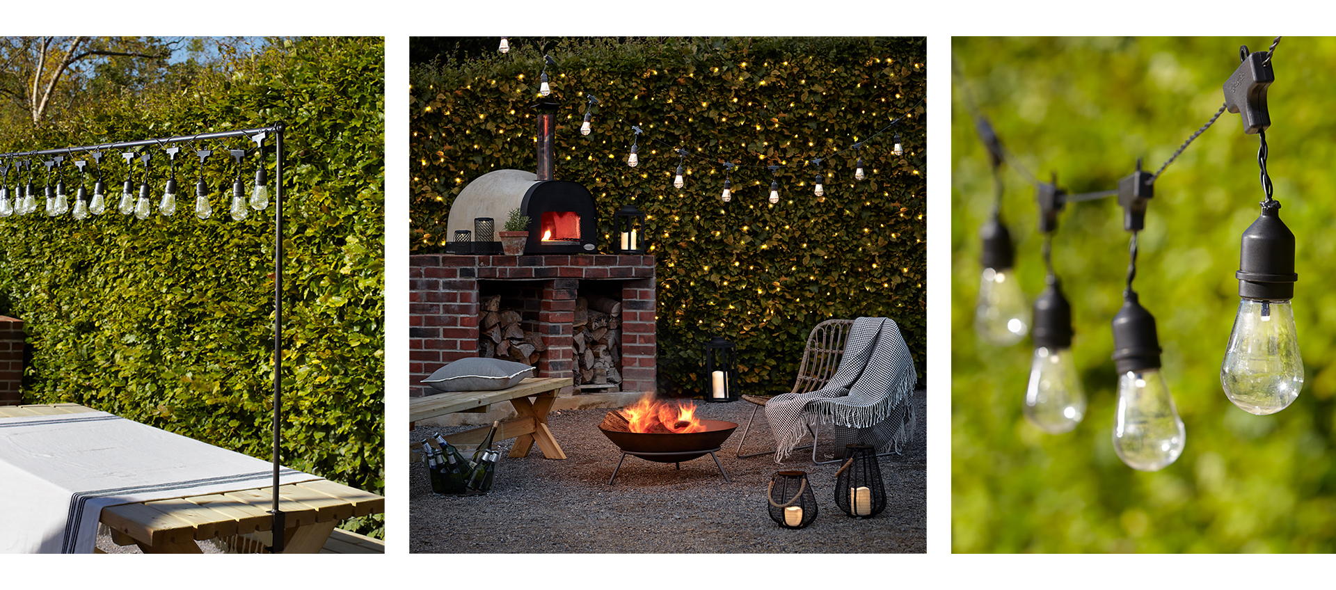 Canvas garden online string lights