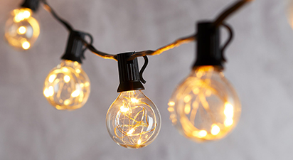 Lights4Fun 10 Clear Cap Micro Battery Festoon Lights