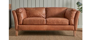 Harden Tan Leather Sofa