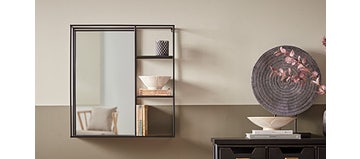 Mirrored Storage Shelf