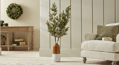 Faux Decorative Pine Spray