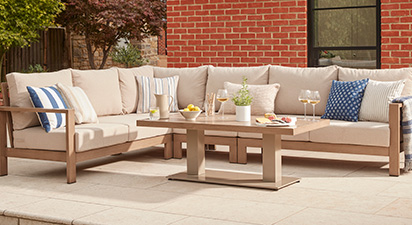 Newlyn 13C - Corner Sofa Set - Natural